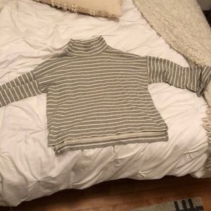 Grey stripped Madewell sweater